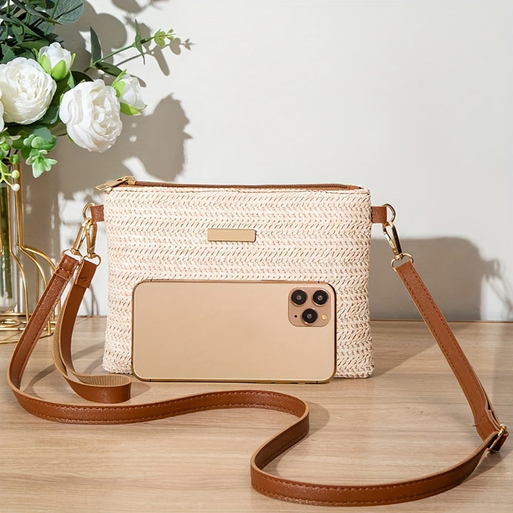 Emily | Eenvoudige Geweven Crossbody Tas voor Dames