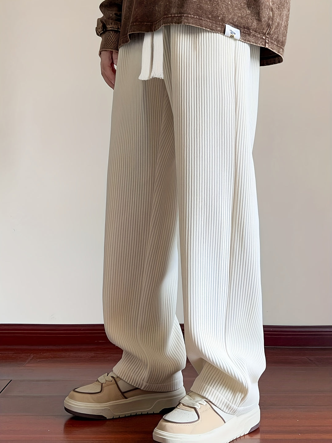 Eric | Comfortabele Ribbroek met Trekkoord en Relaxte Pasvorm
