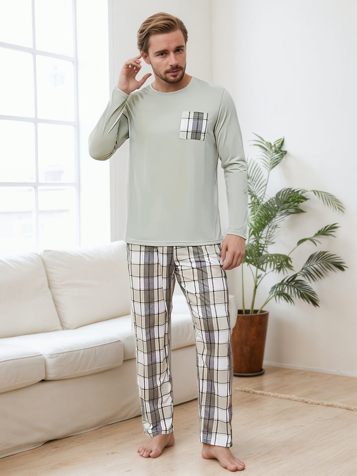 Evan | Comfortabele Geometrische Pyjama Set voor Alle Seizoenen