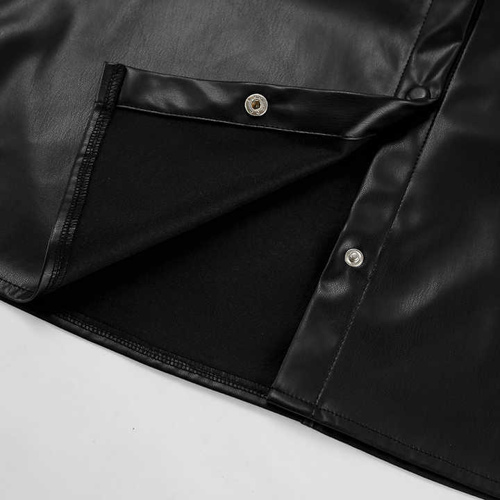 Evie | Stijlvolle Zwarte PU Jas voor Dames