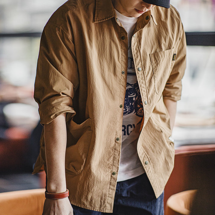 Fedde | Stijlvolle Outdoor Shirt met Meerdere Zakken voor Mannen