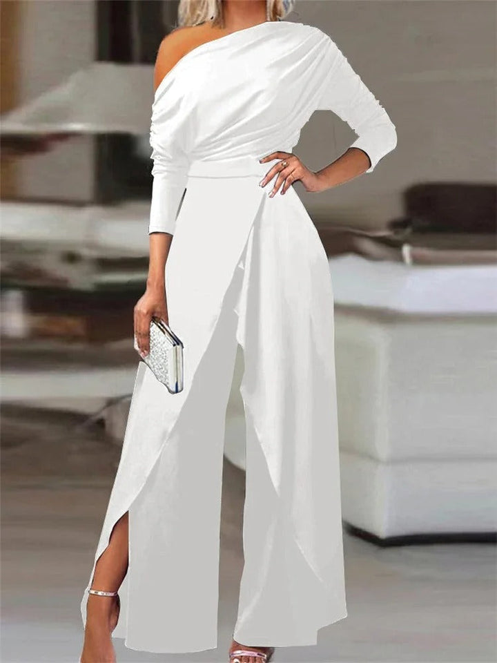 Felicia | Elegante Off-Shoulder Jumpsuit met Stijlvolle Split