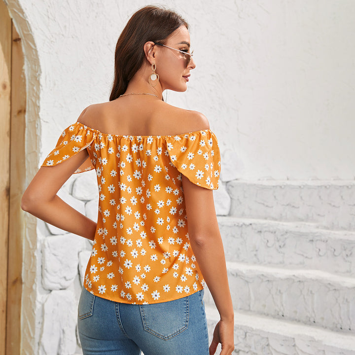Flora | Off-Shoulder Bloemen Blouse