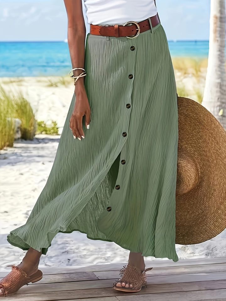 Florence | Elegante Lente en Herfst Rok met Knopen