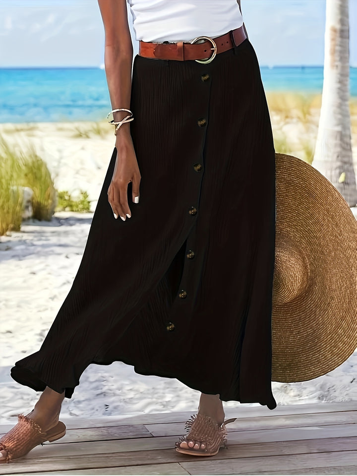 Florence | Elegante Lente en Herfst Rok met Knopen