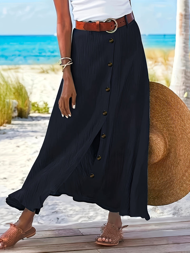 Florence | Elegante Lente en Herfst Rok met Knopen