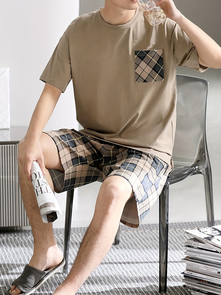 Francis | Heren Korte Mouw T-shirt & Korte Broek Set