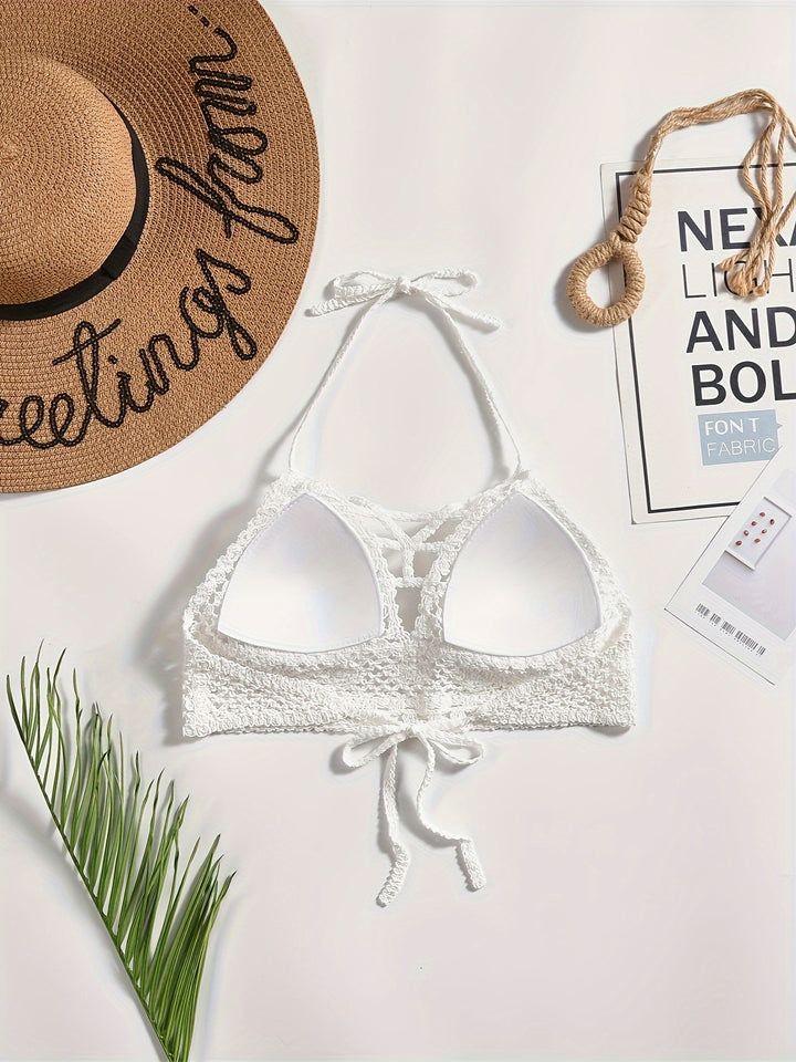 Freya | Boho Gehaakt Haltertopje voor Zomerse Dagen