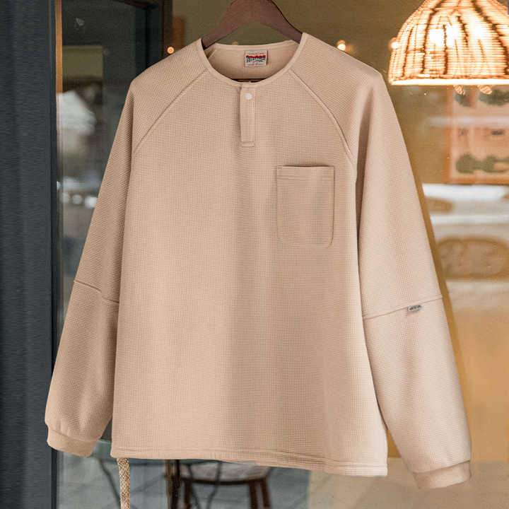 Gary | Wafelgebreide Sweater voor Heren
