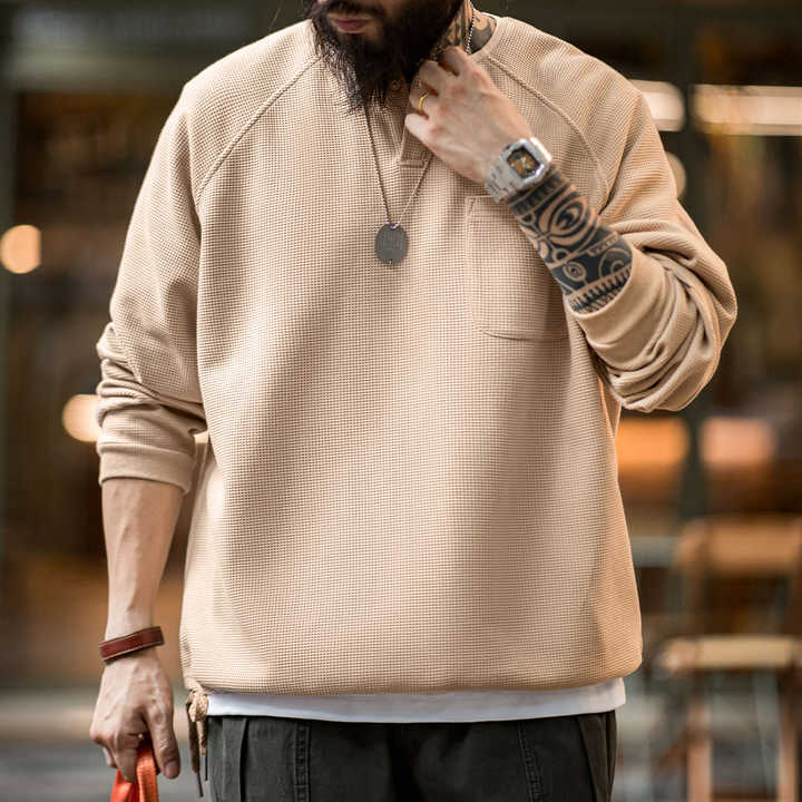 Gary | Wafelgebreide Sweater voor Heren