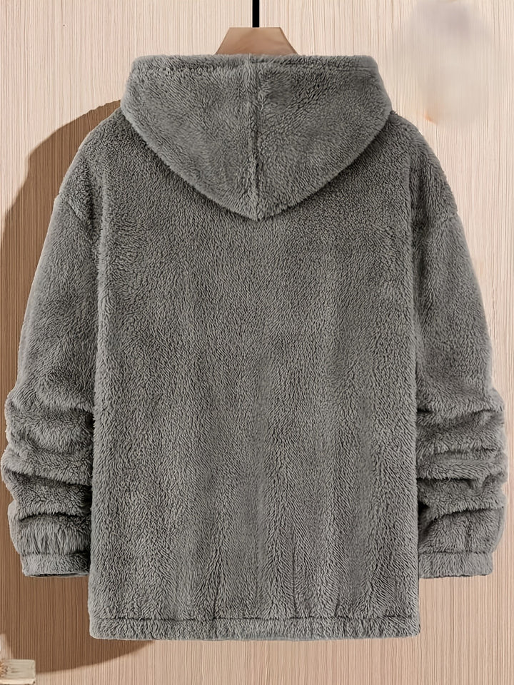 Gavin | Warme Hoodie met New York Print – Casual Herensweater