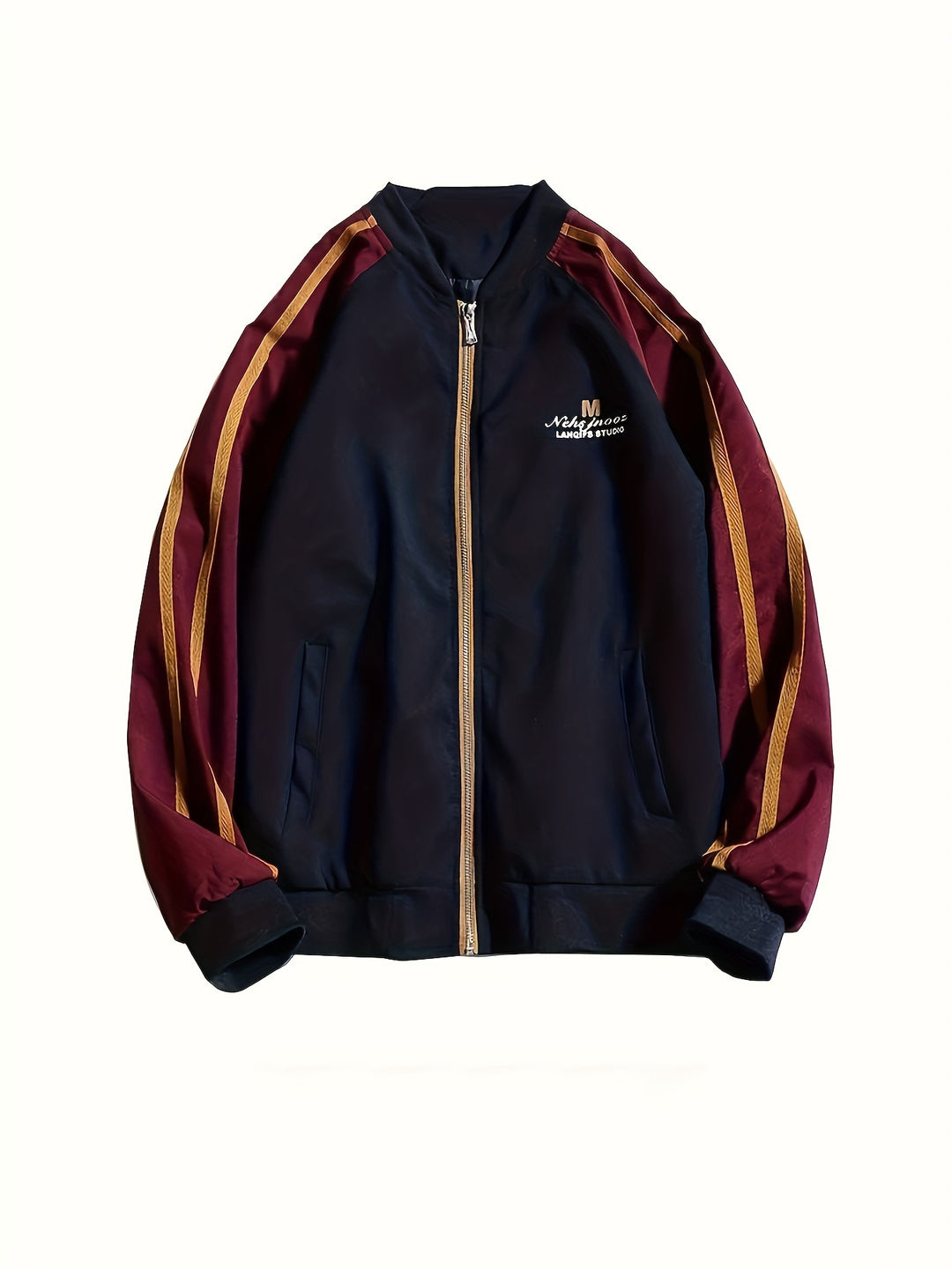 George | Stijlvolle Kleurblok Jas met Sportieve Look