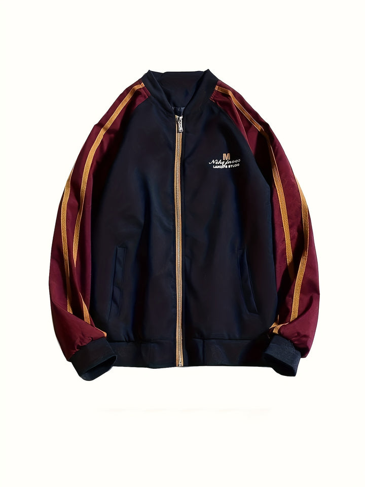 George | Stijlvolle Kleurblok Jas met Sportieve Look