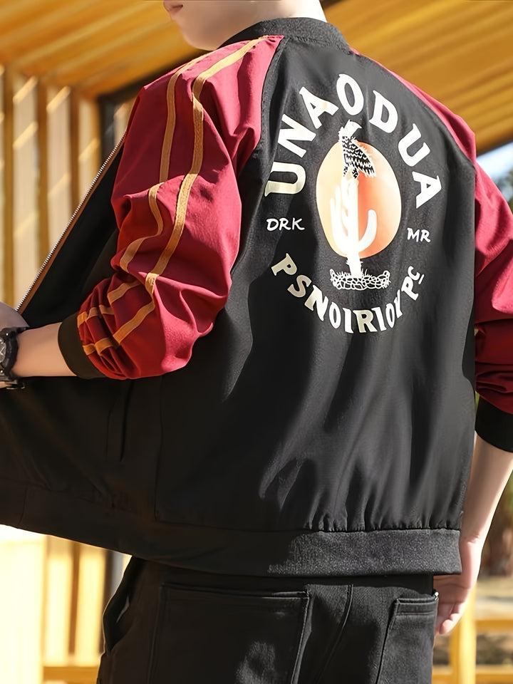 George | Stijlvolle Kleurblok Jas met Sportieve Look
