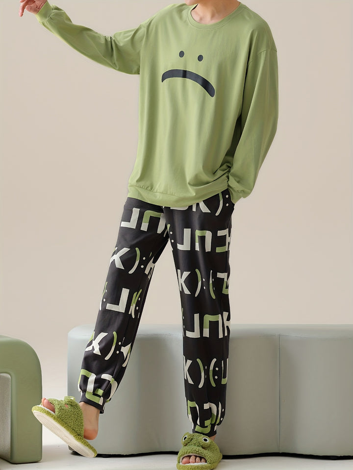 George | Heren Lounge Set met Cartoon Print