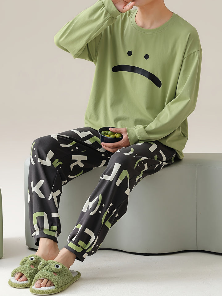 George | Heren Lounge Set met Cartoon Print