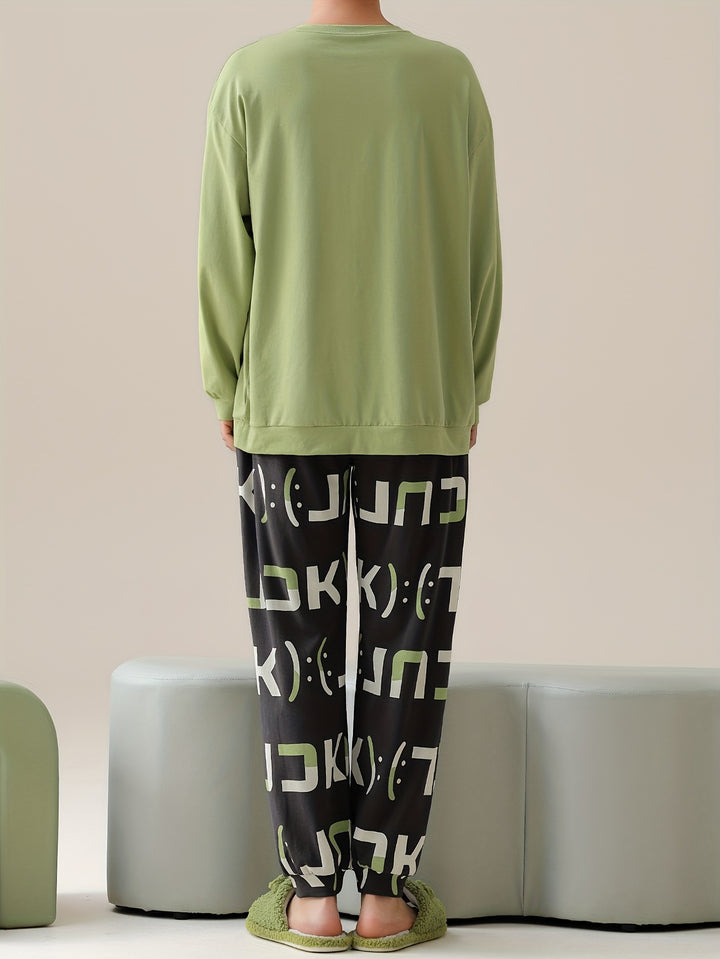 George | Heren Lounge Set met Cartoon Print