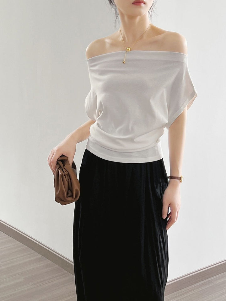 Georgia | Stijlvolle Off-Shoulder Top met Elegante Pasvor