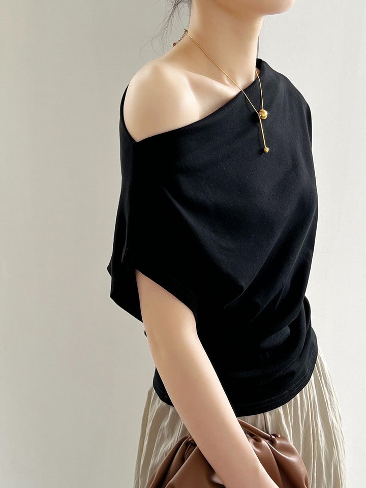 Georgia | Stijlvolle Off-Shoulder Top met Elegante Pasvor