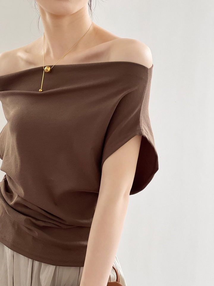 Georgia | Stijlvolle Off-Shoulder Top met Elegante Pasvor