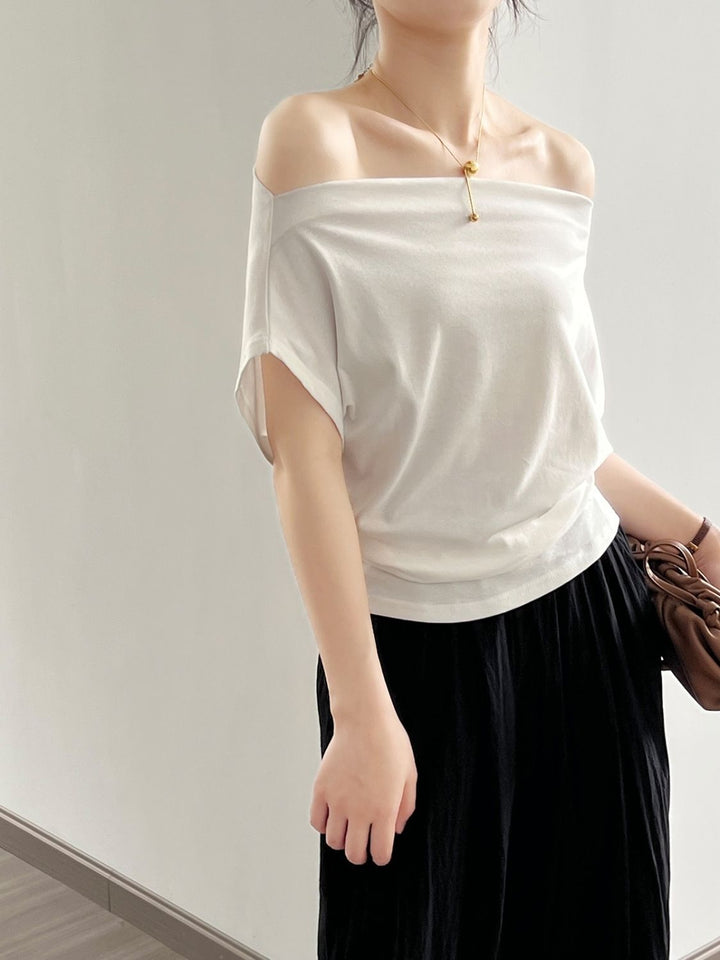 Georgia | Stijlvolle Off-Shoulder Top met Elegante Pasvor