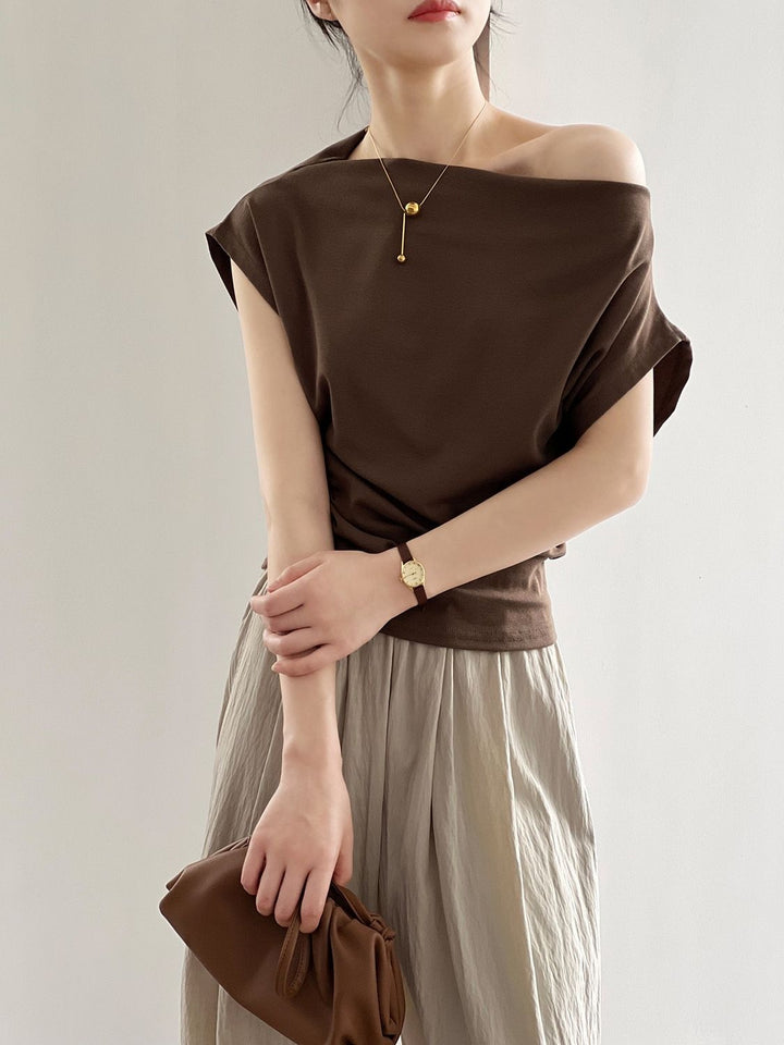 Georgia | Stijlvolle Off-Shoulder Top met Elegante Pasvor