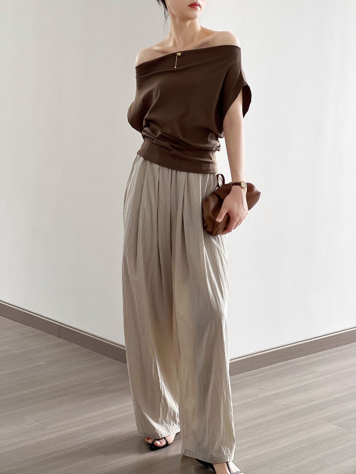 Georgia | Stijlvolle Off-Shoulder Top met Elegante Pasvor