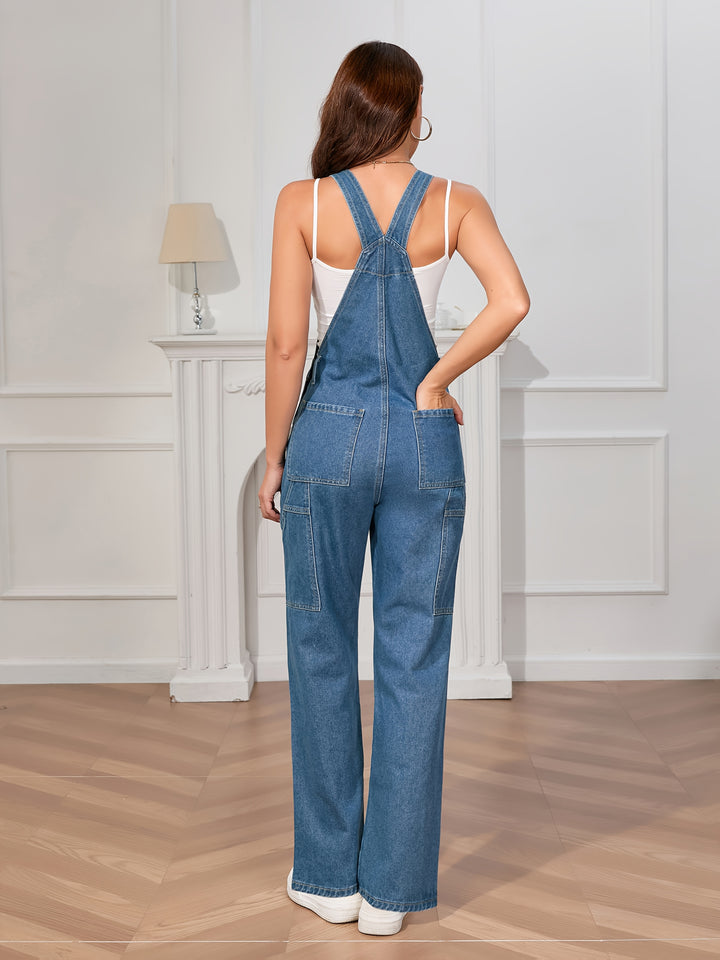 Georgia | Casual Denim Dungaree met Verstelbare Bandjes