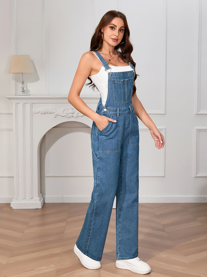 Georgia | Casual Denim Dungaree met Verstelbare Bandjes