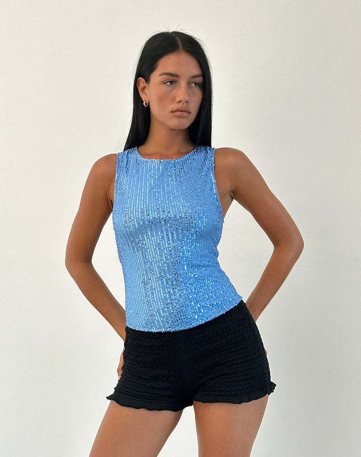 Georgina | Sprankelende Pailletten Top voor een Glamoureuze Look