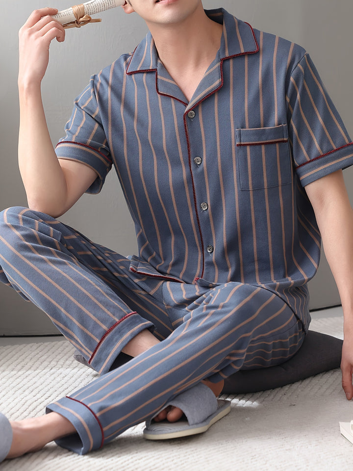 Gerald | Heren Pyjama Set met Strepen