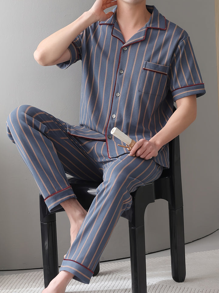 Gerald | Heren Pyjama Set met Strepen