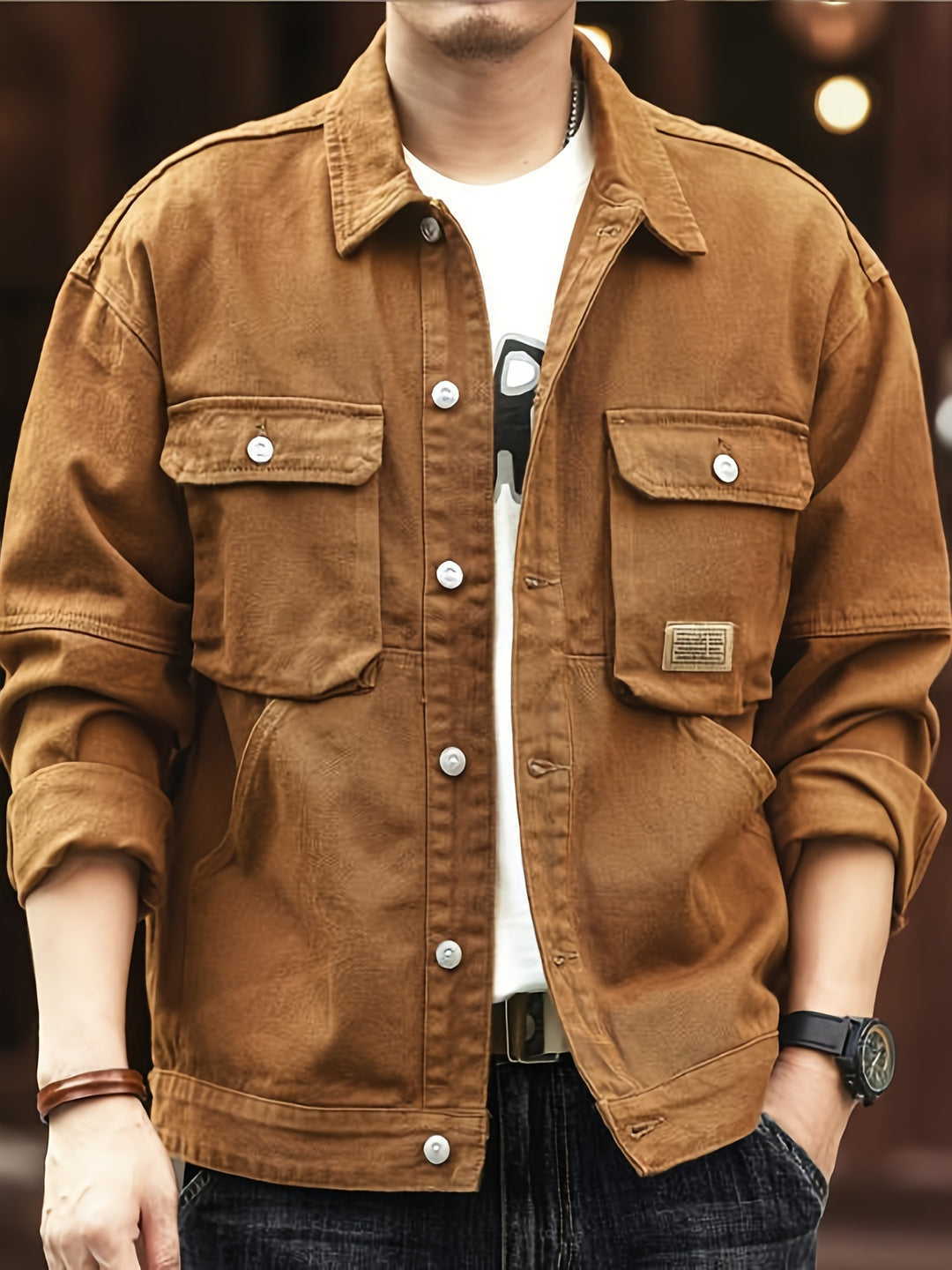 Giovanni | Vintage Werkjack voor Heren - Stijlvol & Comfortabel