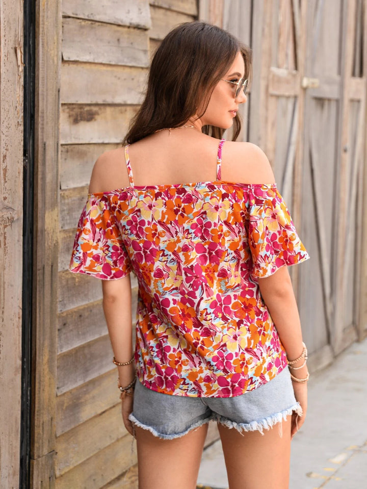 Giselle | Elegante Off-Shoulder Blouse met Bloemenprint