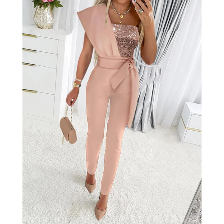 Giuliana | Elegante Jumpsuit met Glinsterend Strikdetail