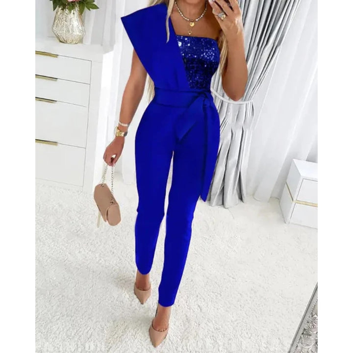 Giuliana | Elegante Jumpsuit met Glinsterend Strikdetail