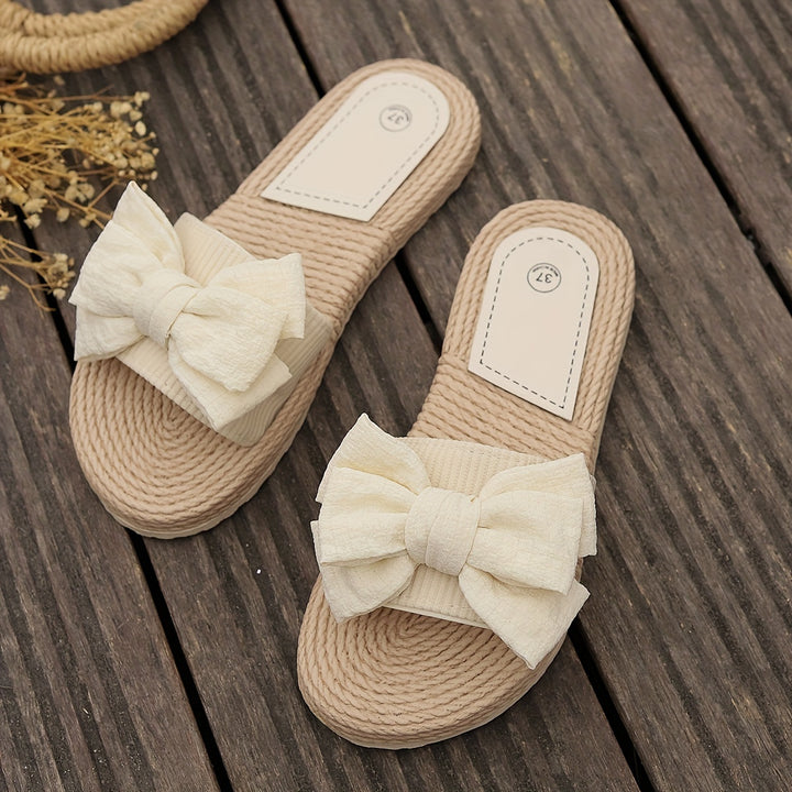 Hannah | Elegante Zomerslippers met Strik en Comfortzool voor Dames