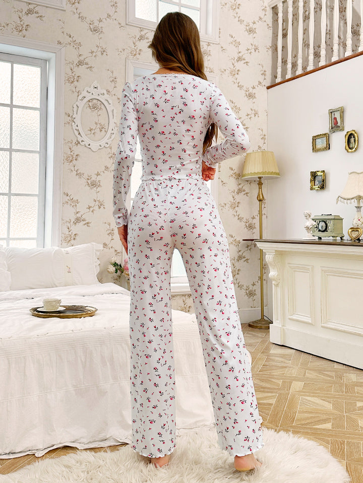 Hattie | Elegante Bloemenprint Pyjama Set