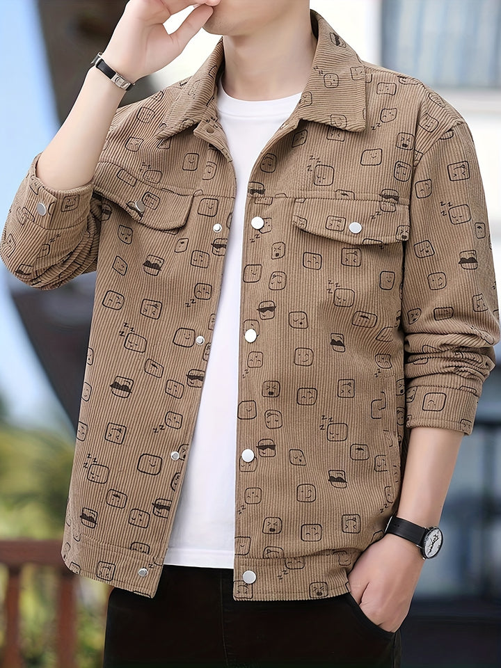 Herbert | Casual Jack met Cartoonprint – Stijlvol en Comfortabel