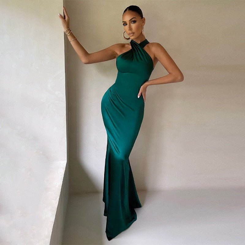 Ilse | Elegante Halter Avondjurk met Perfecte Pasvorm