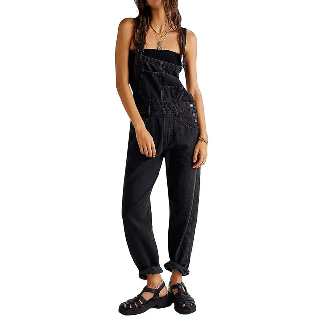 Ina | Stijlvolle Denim Jumpsuit met Relaxte Pasvorm