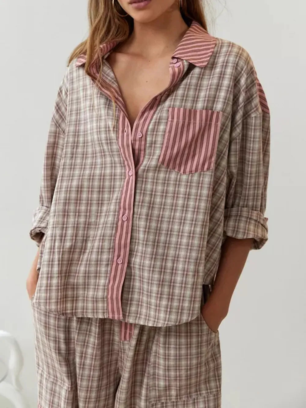 Ineke | Luxe Tweedelige Pyjama Set met Comfortabele Pasvorm