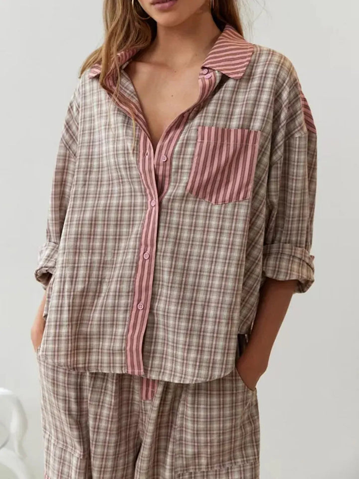 Ineke | Luxe Tweedelige Pyjama Set met Comfortabele Pasvorm