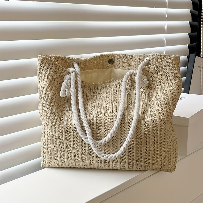 Isabella | Grote Geweven Strandtas