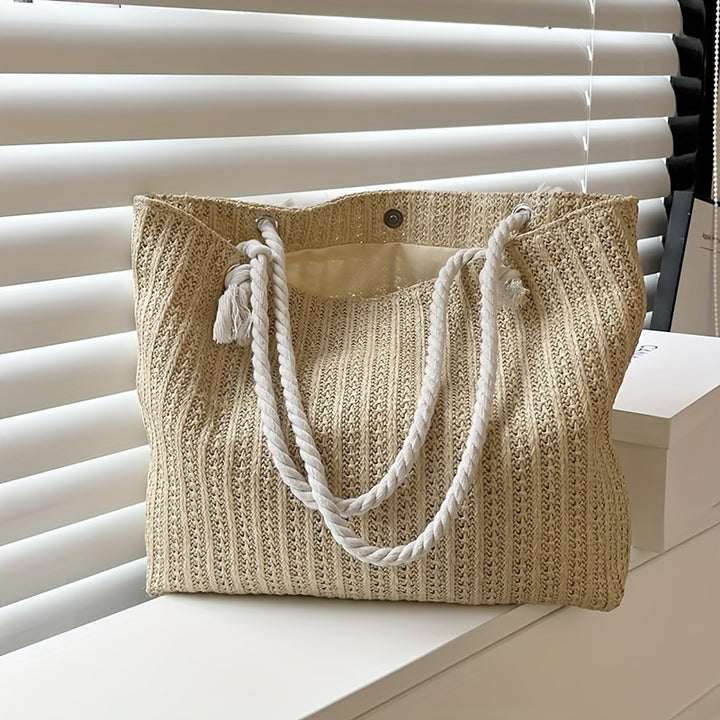 Isabella | Grote Geweven Strandtas