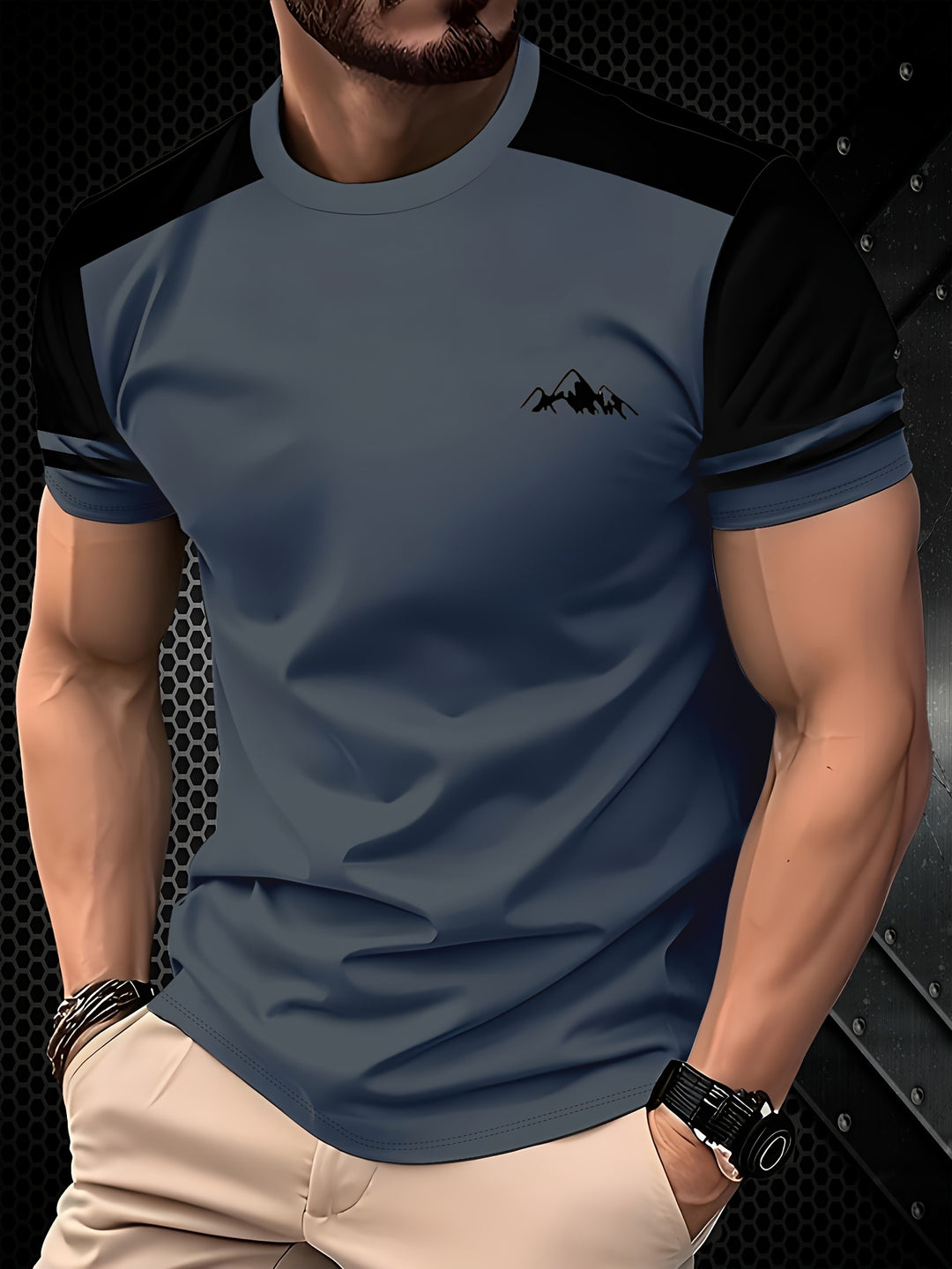 Jacob | Stijlvol Heren T-shirt in Geel/Zwart