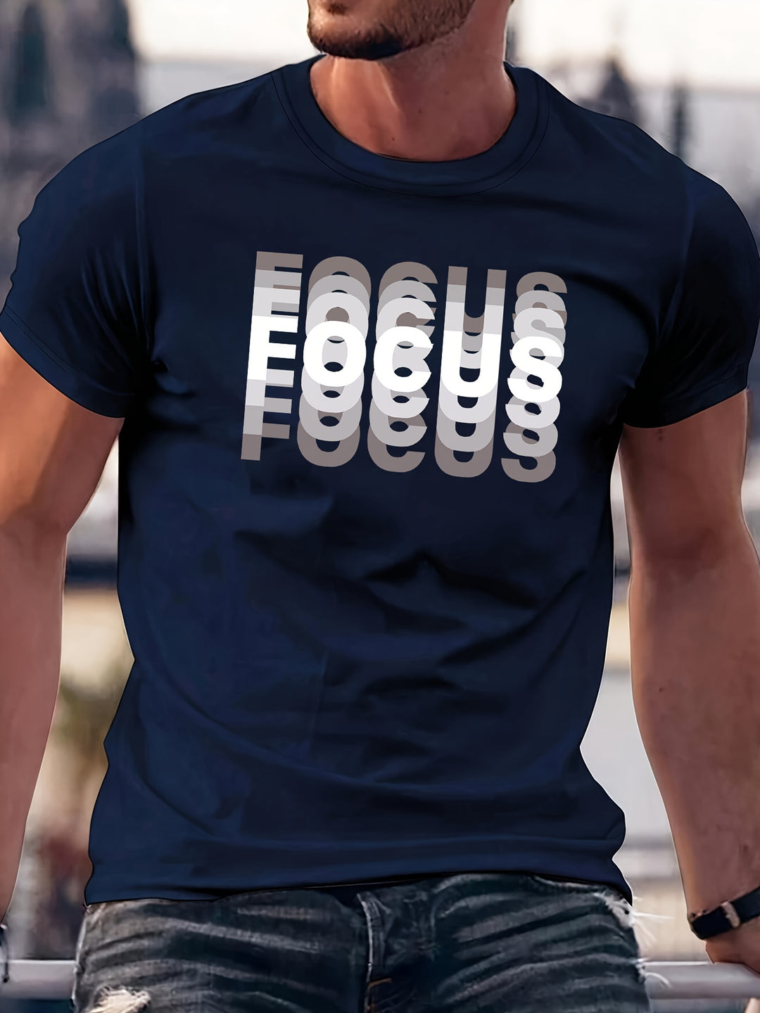 James | Focus Graphic T-shirt voor Mannen