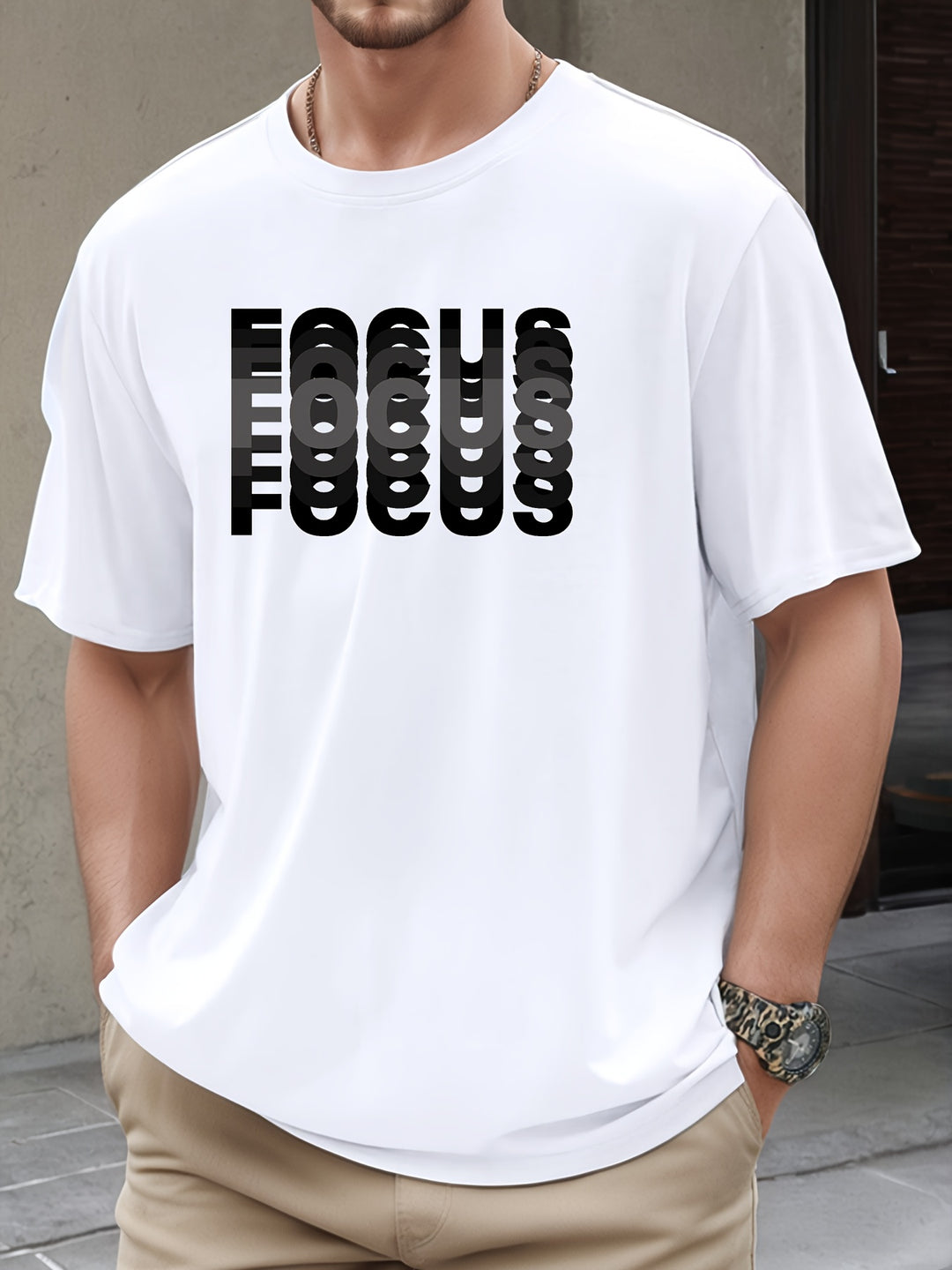 James | Focus Graphic T-shirt voor Mannen