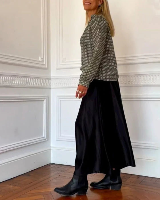 Jamy - Grafische V-Hals Blouse
