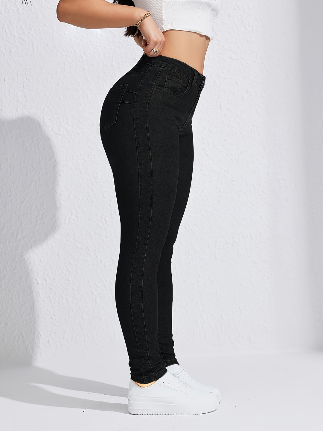 Jasmine | Skinny Jeans met Hoge Taille en Perfecte Pasvorm
